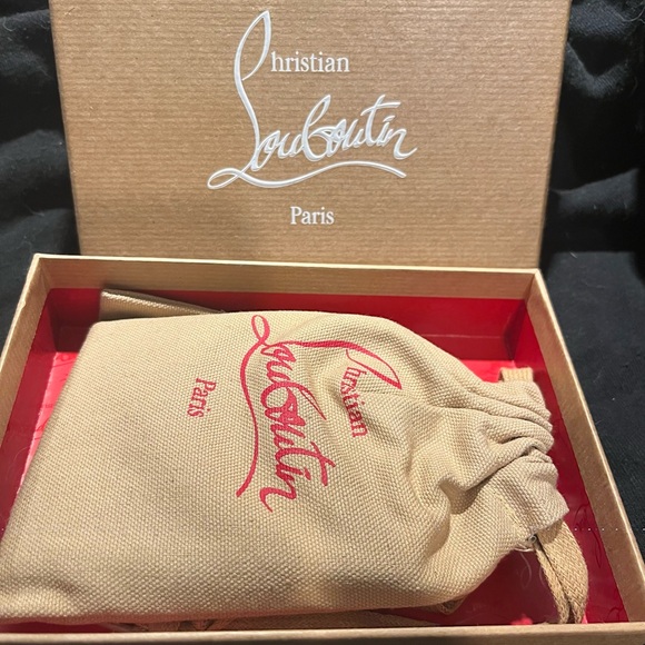 Christian Louboutin Signature Red and Black Card Holder - Picture 2 of 7